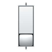 6" X 16" 430 Stainless Steel West Coast Mirror With Convex Lower Mirror - Non Heated