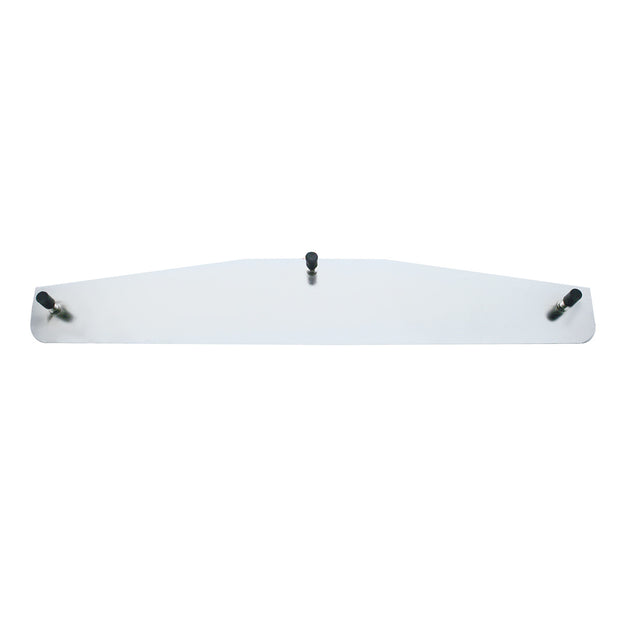 4" X 24" Chrome Standard Bottom Mud Flap Plate - Welded Stud