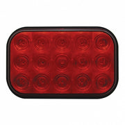 15 LED Rectangular Light (Stop, Turn & Tail) - Red LED/Red Lens