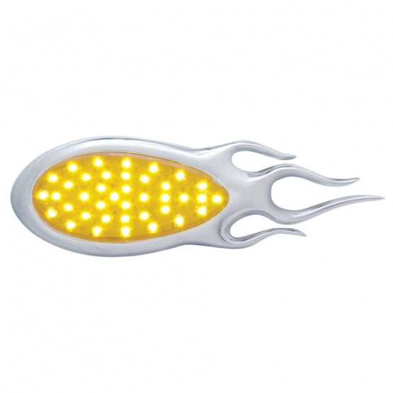 39 LED "Inferno" Turn Signal Light - Amber LED/Amber Lens