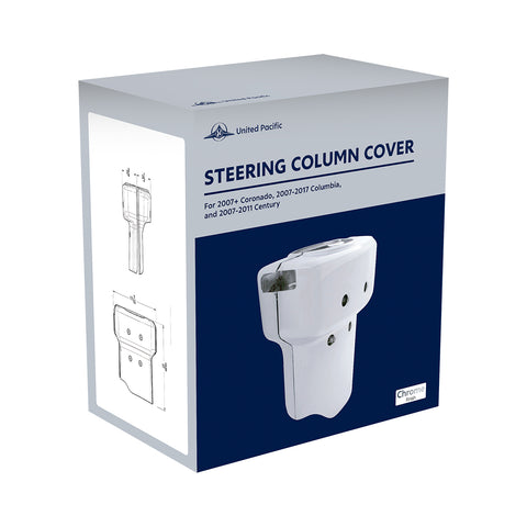 Chrome Plastic Steering Column Cover For 2007+ Coronado, 2007-2017 Columbia, And 2007-2011 Century