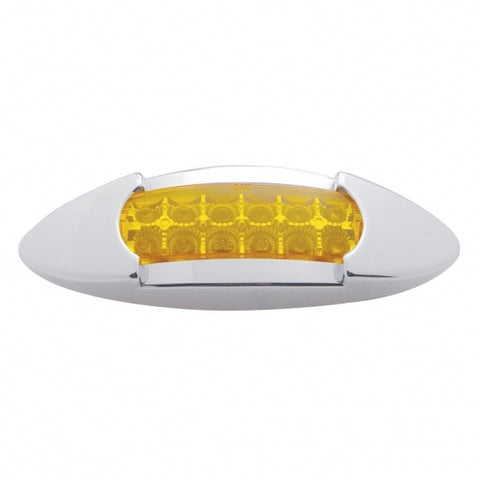 12 LED Maverick Light (Clearance/Marker) With Reflector - Amber LED/Amber Lens