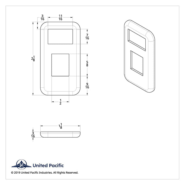 Chrome Plastic Switch Trim For 2001-2010 International 9900i/9400i/9200i - Panel Light