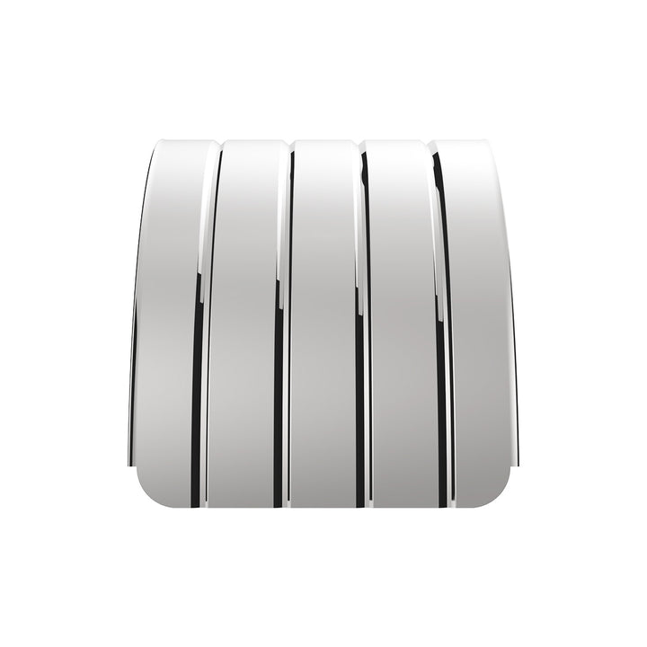 126" 430 Stainless Steel (18ga) Beaded Edge Ribbed Full Fender  54" Spread - SR Series (Pair)