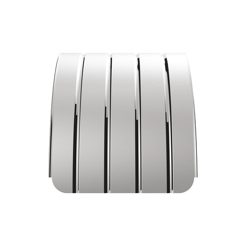 126" 430 Stainless Steel (18ga) Beaded Edge Ribbed Full Fender  54" Spread - SR Series (Pair)