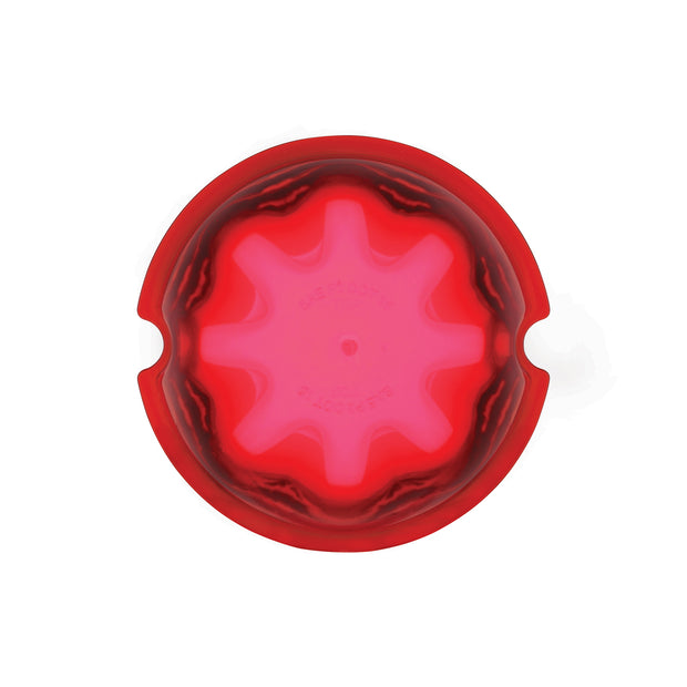 9 LED Dual Function GloLight Watermelon Cab/Auxiliary Light - Red LED/Red Lens