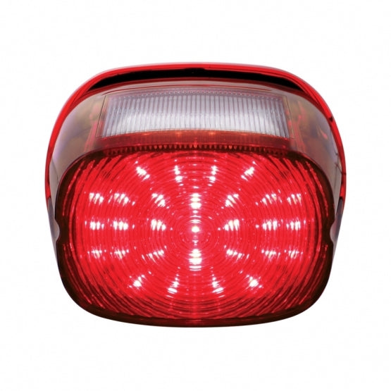 29 LED Tail Light For Harley Motorcycle With 4 LED License Light - Red LED/Red Lens