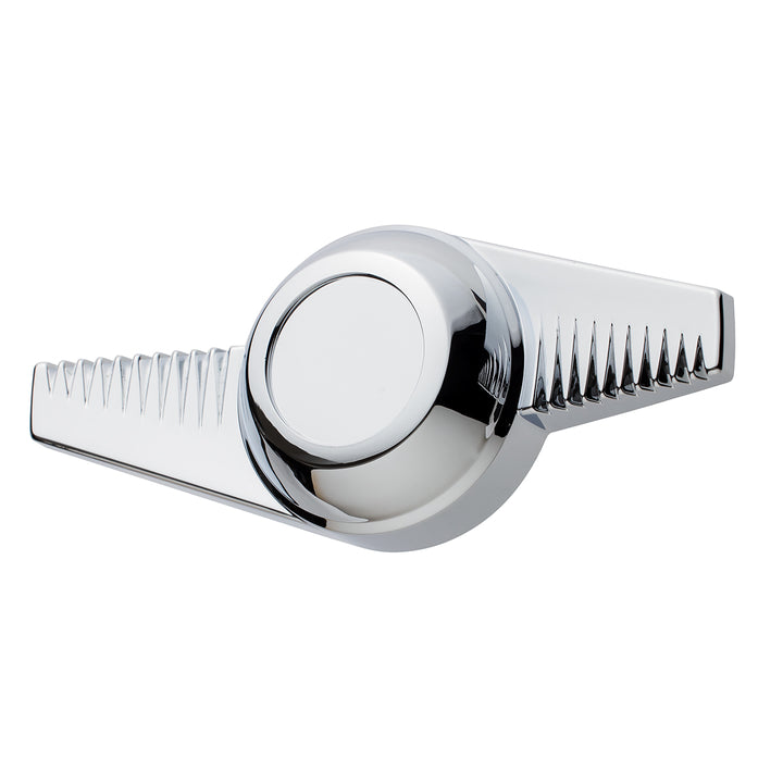 Chrome Plastic 2-Bar "Groovy" Hubcap Spinner