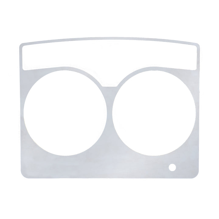 Stainless Speed/Tachometer Dash Panel Trim For 2006+ Kenworth W900, T800, &amp; C500