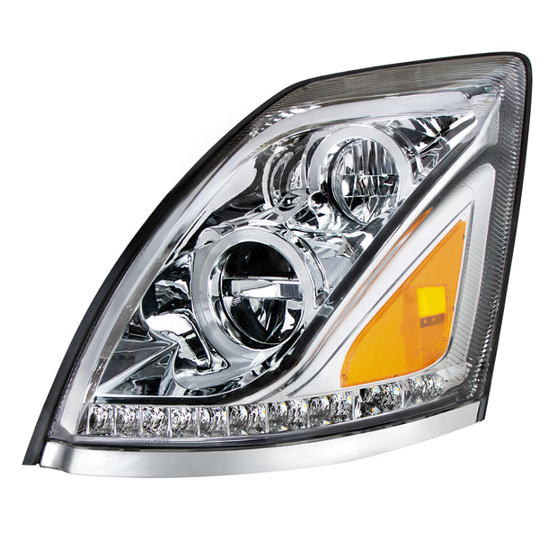 Chrome LED Headlight for 2013-2017 Volvo VN/VNL - Driver