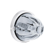 Star-Burst Glass Watermelon Light Flush Mount Kit-White LED/Clear Lens