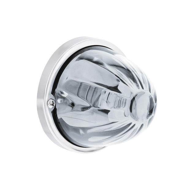 Star-Burst Glass Watermelon Light Flush Mount Kit-White LED/Clear Lens