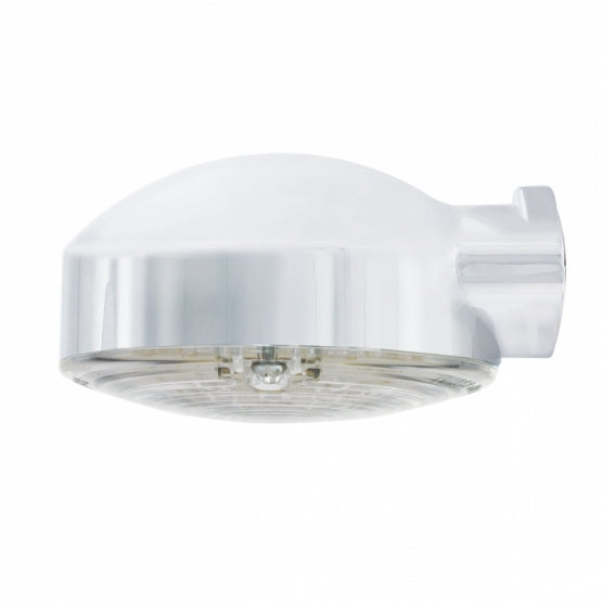 21 LED 3-1/4" Dual Function Signal Light For Harley Motorcycle With Housing - Amber LED/Clear Lens