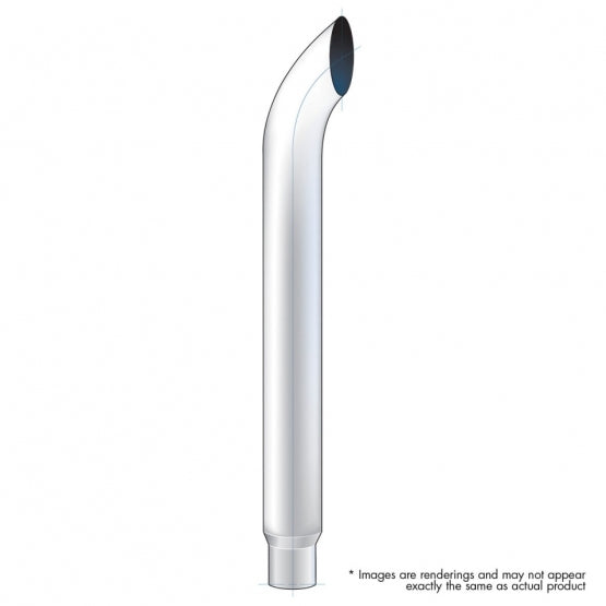 8" Curved Reduce To 5" O.D. Bottom Exhaust - 60" L