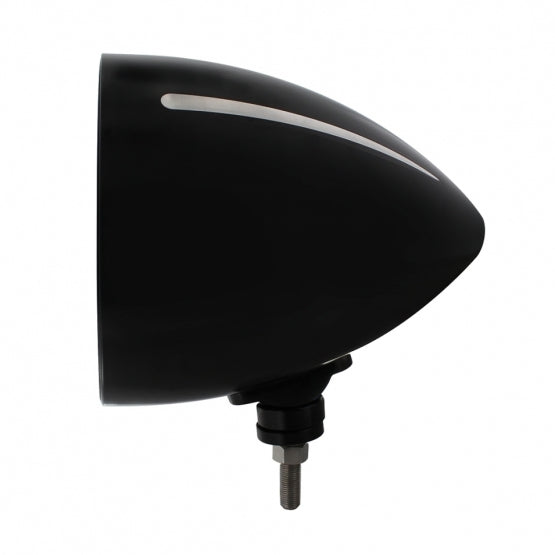 Black "BILLET" Style Groove Headlight Housing