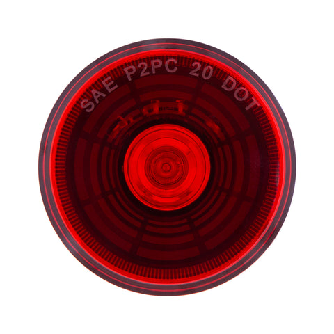 4 LED 2-1/2" Round Abyss Light (Clearance/Marker) - Red LED/Red Lens