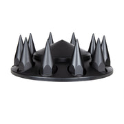 Pointed Axle Cover Combo Kit With 33mm Spike Thread-On Nut Covers & Nut Cover Tool - Matte Black