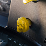 Skull Air Valve Knob - Electric Yellow