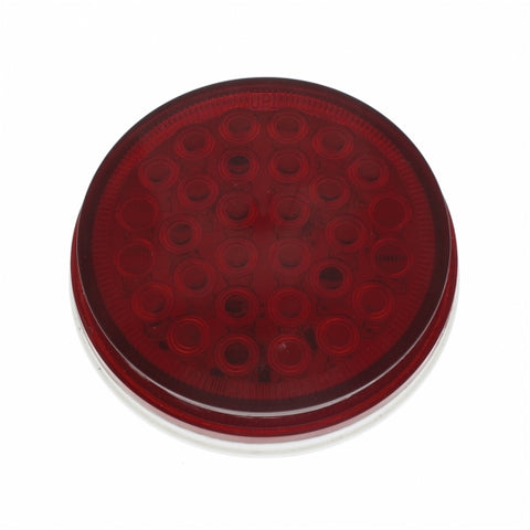 30 LED 4" Round Light (Stop, Turn & Tail) - Red LED/Red Lens