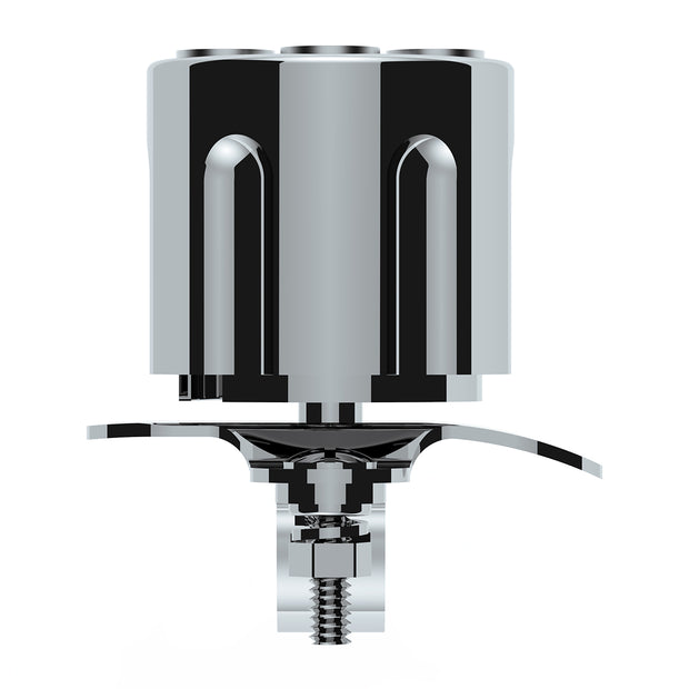 Chrome Aluminum Gun Cylinder Steering Wheel Spinner