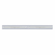 Chrome Top Mud Flap Plate With Two 24 LED 12" GloLight Bars - Red LED/Clear Lens (Each)