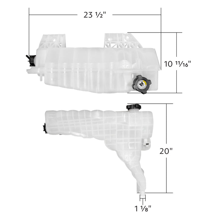 Pressurized Coolant Reservoir &amp; Coolant Level Sensor For 2013-2021 Kenworth T680