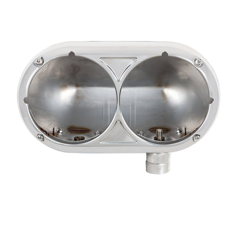 304 Stainless Dual Headlight Housing For Peterbilt 359