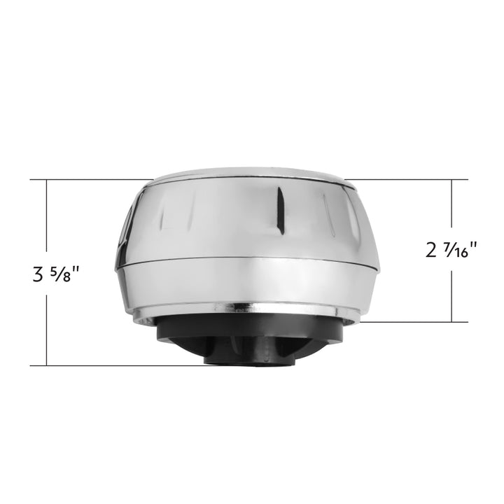 Chrome Steering Wheel Hub &amp; Horn Button Kit For Peterbilt (1998-2005), &amp; Kenworth (2001-2002)