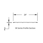 120" 430 Stainless Steel (16ga) Beaded Edge Ribbed Full Fender 60" Spread - SR Series (Pair)