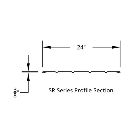 120" 430 Stainless Steel (16ga) Beaded Edge Ribbed Full Fender 60" Spread - SR Series (Pair)