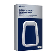 Chrome Interior View Window Trim For Kenworth W900L (1990-2005) And T800 (1986-2005)