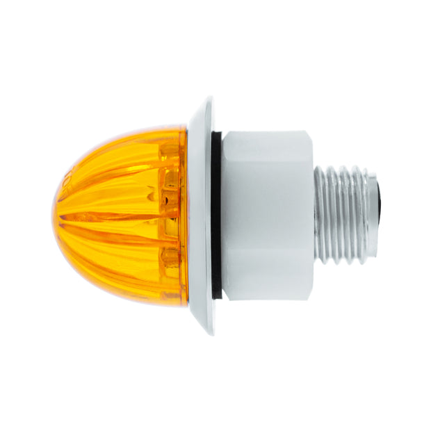 2 LED Dual Function 3/4" Mini Watermelon Light (Clearance/Marker) - Amber LED/Amber Lens