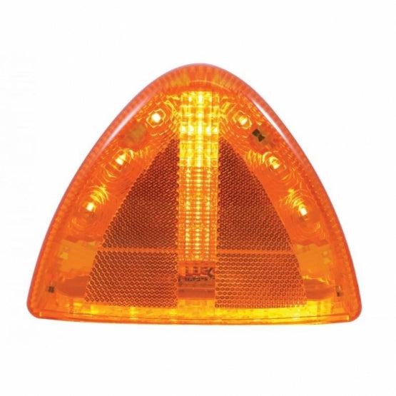 30 LED Low Profile Turn Signal Light For 1987-2007 Peterbilt 379/378/357 - Amber LED/Amber Lens