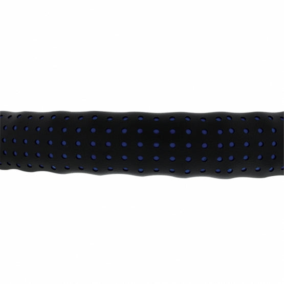 18" Perforated Leather Steering Wheel Cover - Blue