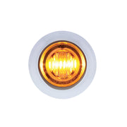 3 LED 3/4" Mini Double Fury Light (Clearance/Marker) - Amber LED/Red LED