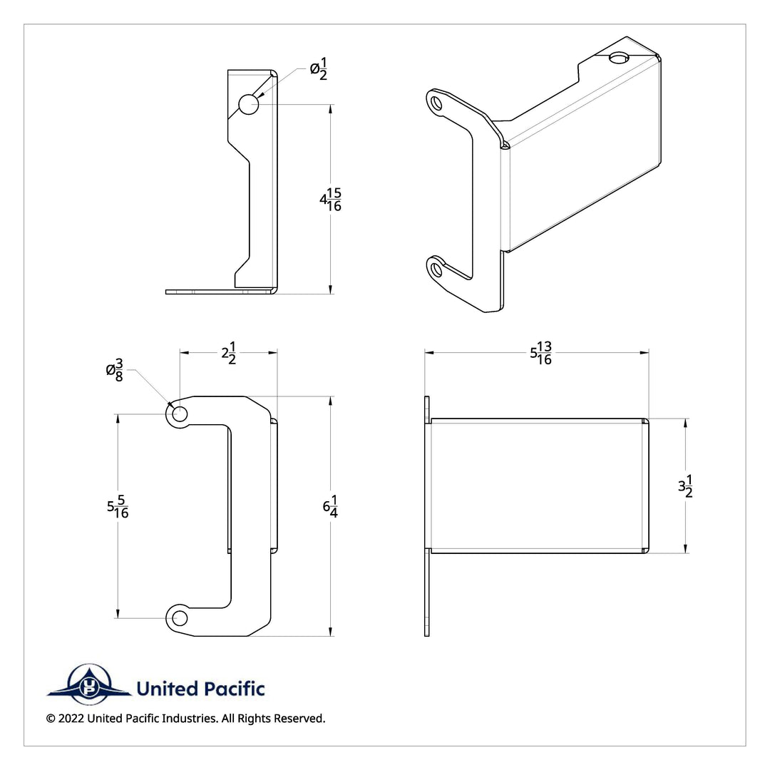 Light &amp; CB Antenna Bracket For 2008-2017 Freightliner Cascadia - Passenger