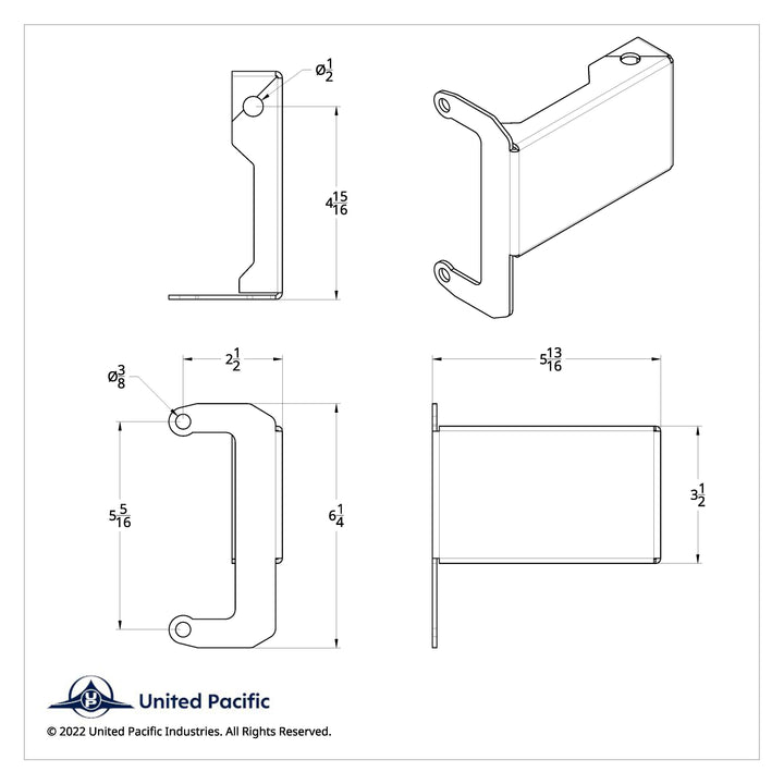 Light &amp; CB Antenna Bracket For 2008-2017 Freightliner Cascadia - Passenger
