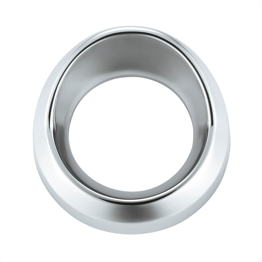 Chrome Plastic Small Gauge Bezel With Visor United Pacific 20551