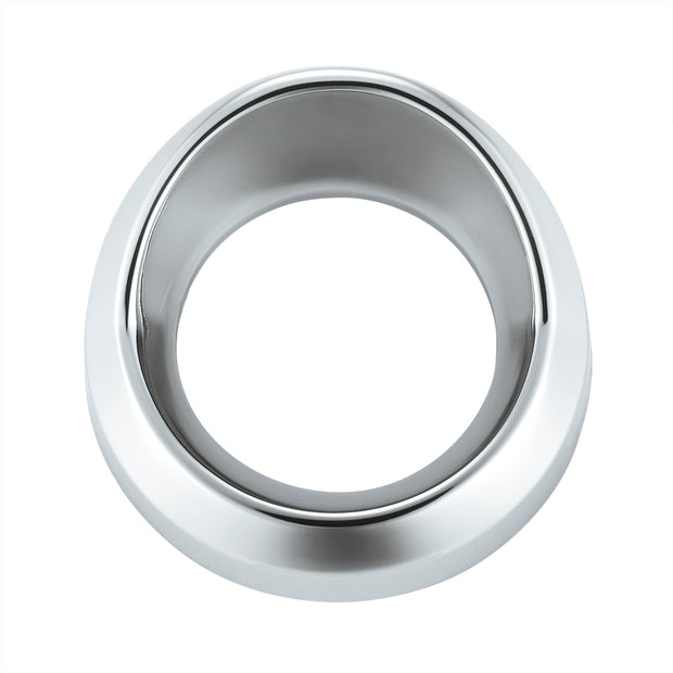 Chrome Plastic Small Gauge Bezel With Visor