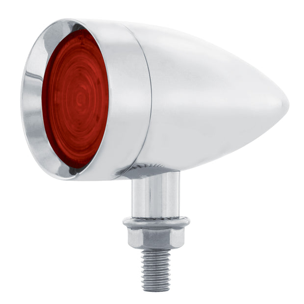 9 LED Dual Function Mini Bullet Light - Red LED/Red Lens