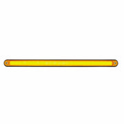 24 LED 12" GloLight Bar With Black Housing - Amber LED/Amber Lens