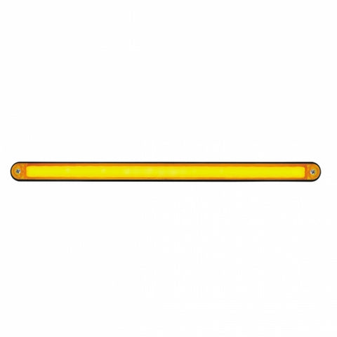 24 LED 12" GloLight Bar With Black Housing - Amber LED/Amber Lens