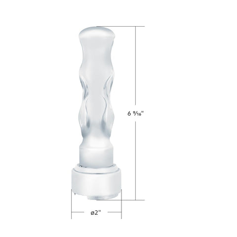 Thread On Flame Gearshift Knob With Adapter For Eaton Fuller 9/10 Speed - Chrome