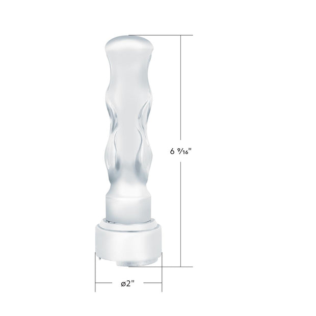 Thread On Flame Gearshift Knob With Adapter For Eaton Fuller 9/10 Speed - Chrome