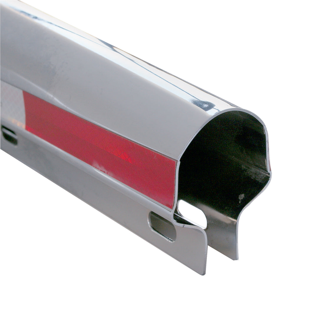 30" Stainless Steel Heavy Duty Mud Flap Hangers With Reflector - 2" Bolt Pattern (Pair)