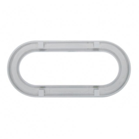 Chrome Twist-On Light Bezel For 6" Oval Light Grommet