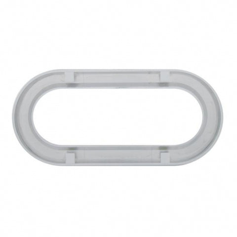 Chrome Twist-On Light Bezel For 6" Oval Light Grommet