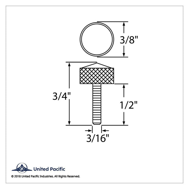 Small Dash Screw With Clear Crystal For Peterbilt (2-Pack)