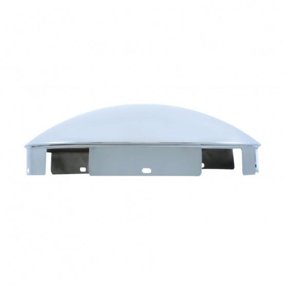 6 Uneven Notched Chrome Dome Front Hubcap - 1" Lip
