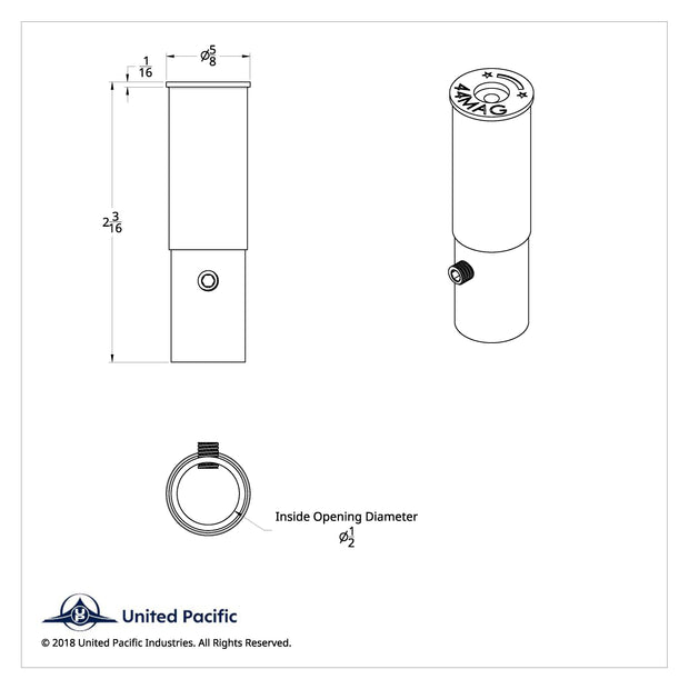 Aluminum 44-MAG Casing Style Toggle Switch Extensions For Kenworth (2-Pack)